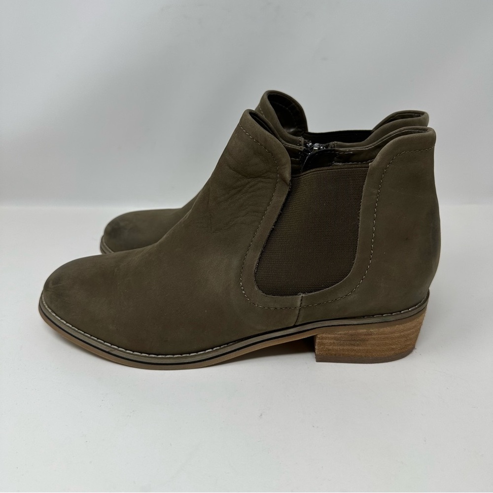 Blondo Lidia Leather Waterproof Ankle Boots Brown Size 9.5